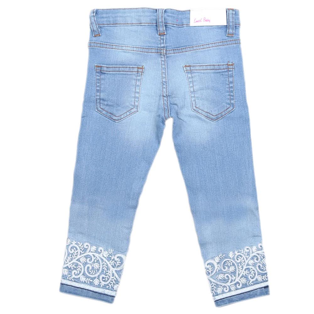 Girls Denim Pant - Light Blue, Kids, Pants And Capri, Chase Value, Chase Value