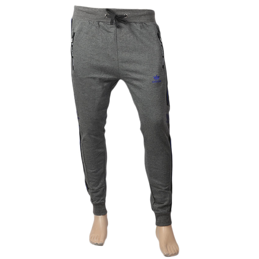 Men's Fancy Terry Trouser Side Tape - Dark Grey, Men, Lowers And Sweatpants, Chase Value, Chase Value