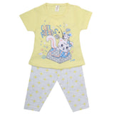 Girls Half Sleeves Suit With Tights - Yellow, Kids, Girls Sets And Suits, Chase Value, Chase Value