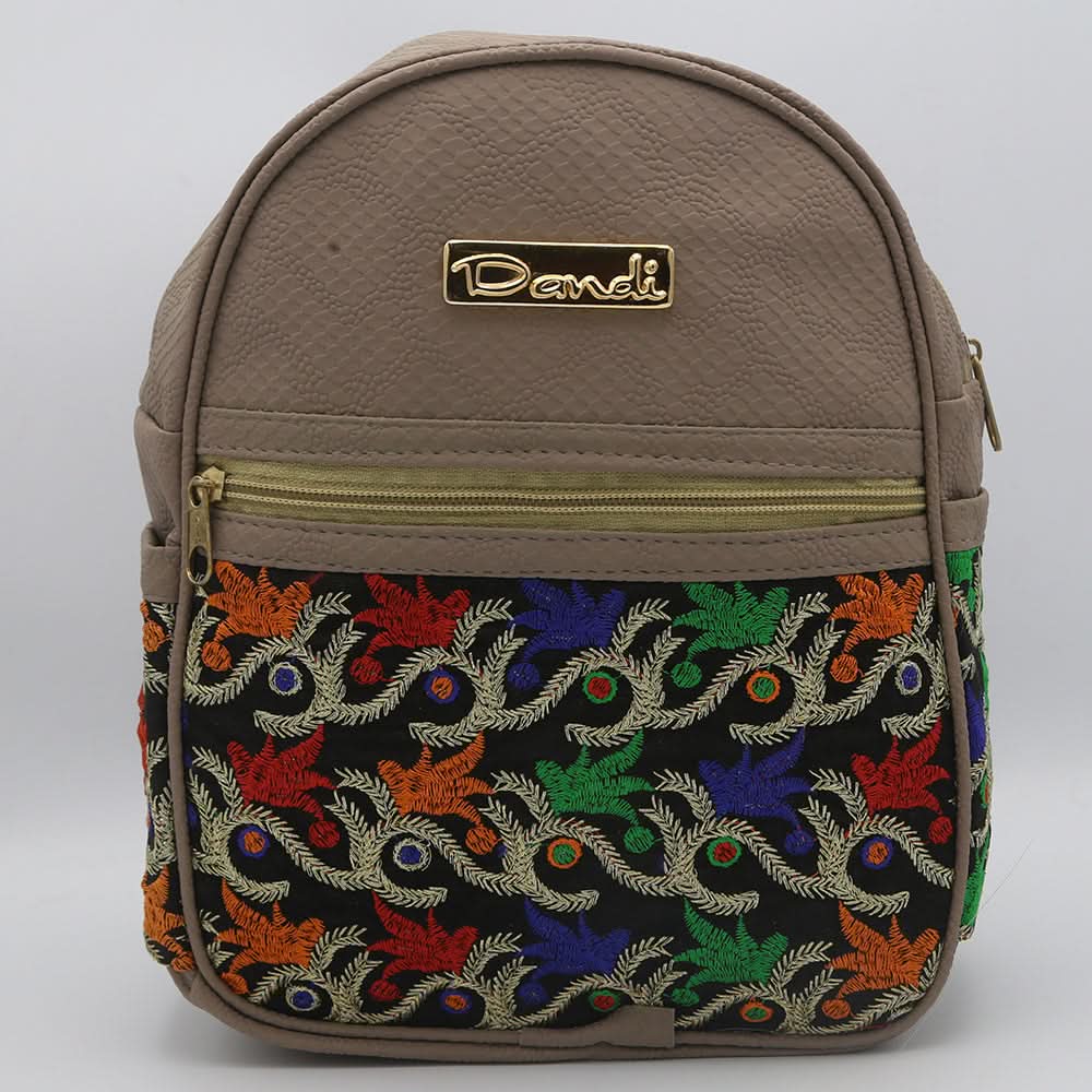 Girls Backpack (ZH 231) Beige, Kids, School And Laptop Bags, Chase Value, Chase Value