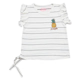 Girls Half Sleeves T-Shirt - White, Kids, Girls T-Shirts, Chase Value, Chase Value