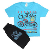 Boys Half Sleeves Short Suit - Sky Blue, Kids, Boys Sets And Suits, Chase Value, Chase Value