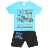 Boys Half Sleeves Short Suit - Sky Blue, Kids, Boys Sets And Suits, Chase Value, Chase Value