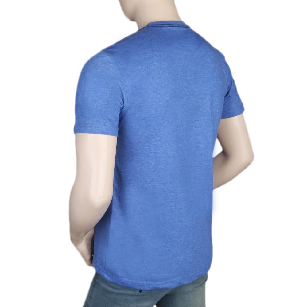 Men's Half Sleeves Round Neck T-Shirt - Blue, Men, T-Shirts And Polos, Chase Value, Chase Value