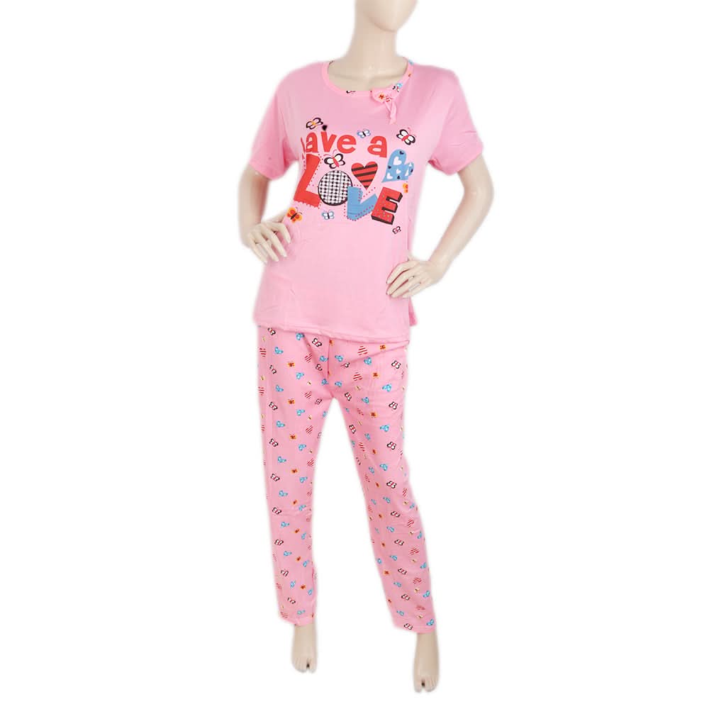 Women's Night Suit - Pink, Women, Night Suit, Chase Value, Chase Value