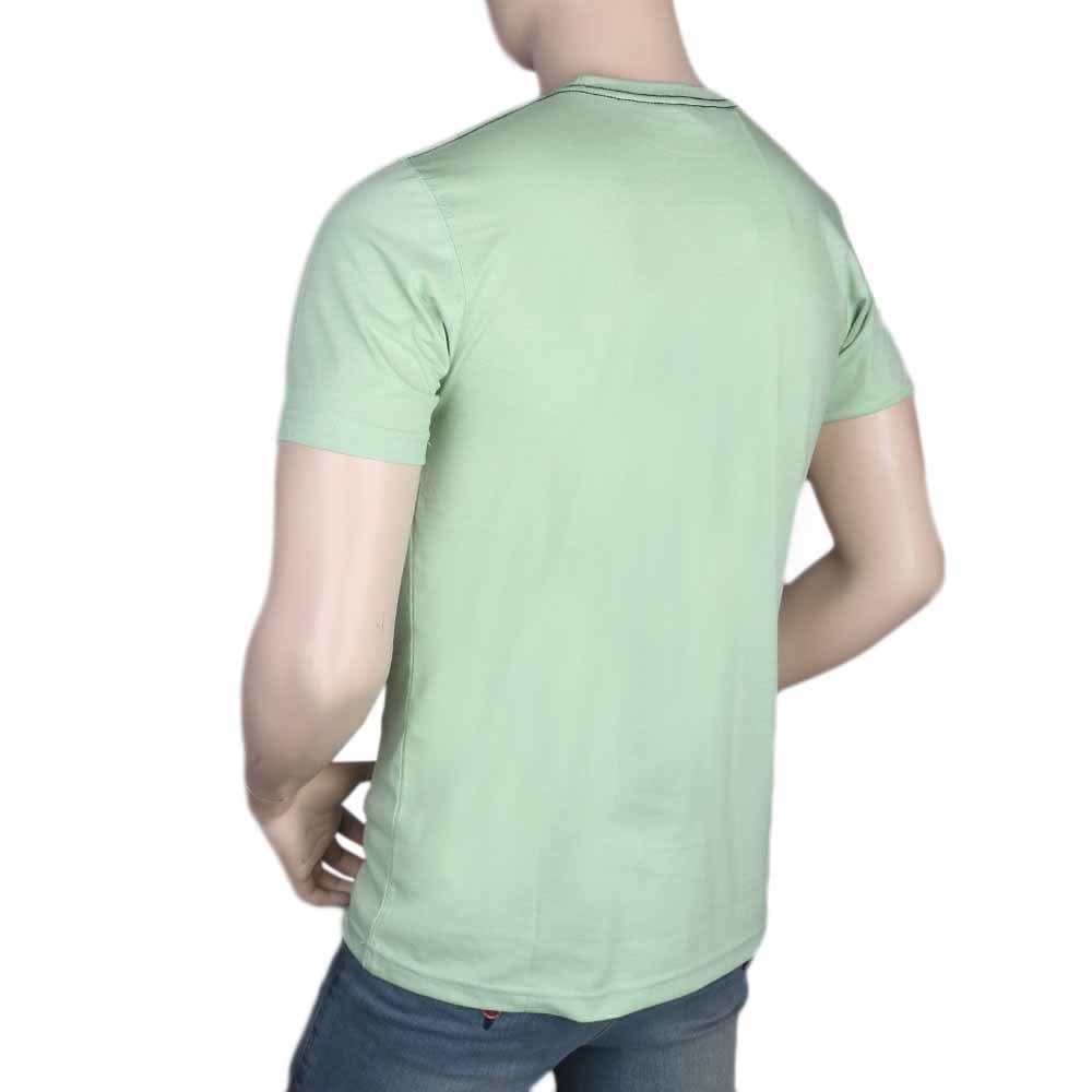 Men's Half Sleeves Round Neck T-Shirt - Light Green, Men, T-Shirts And Polos, Chase Value, Chase Value