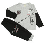 Boys Full Sleeves Pajama Suit - Light Grey, Boys Sets & Suits, Chase Value, Chase Value
