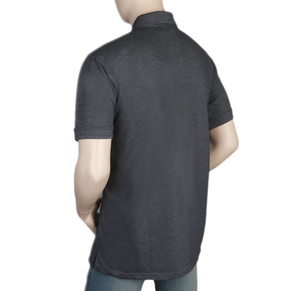 Men's Half Sleeves Polo T-Shirt - Dark Grey, Men, T-Shirts And Polos, Chase Value, Chase Value