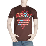 Men's Half Sleeves Round Neck T-Shirt - Dark Brown, Men, T-Shirts And Polos, Chase Value, Chase Value