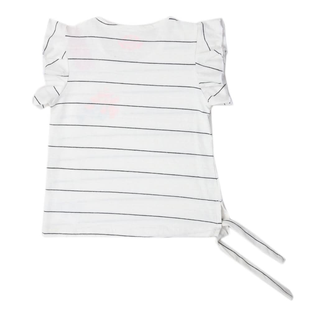 Girls Half Sleeves T-Shirt - White, Kids, Girls T-Shirts, Chase Value, Chase Value