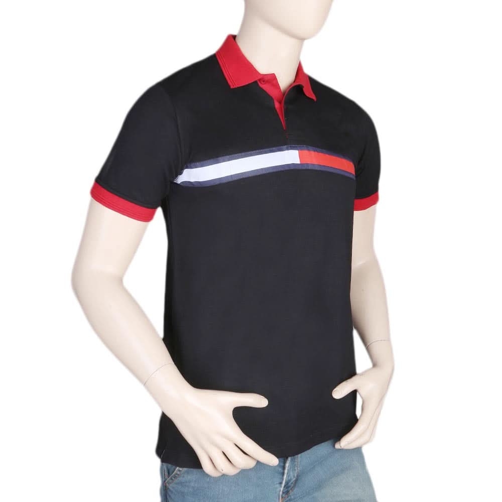 Men's Half Sleeves Polo T-Shirt - Black, Men, T-Shirts And Polos, Chase Value, Chase Value