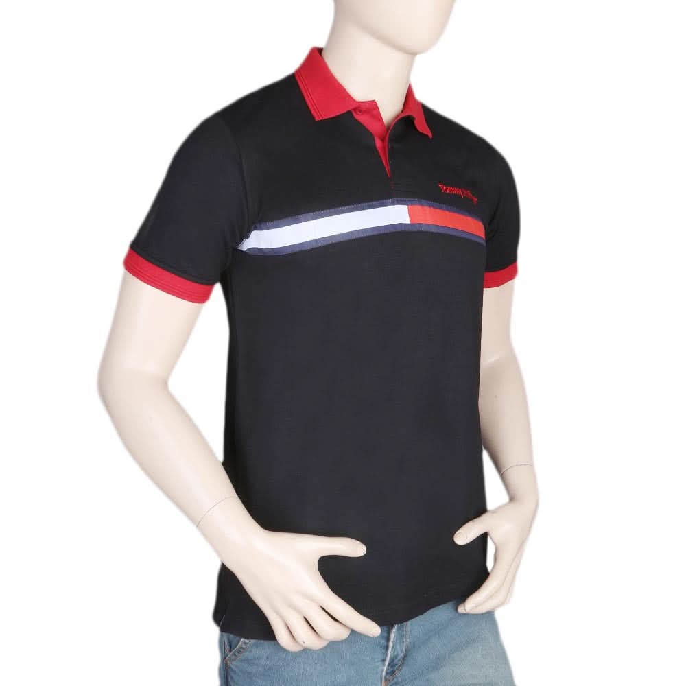 Men's Half Sleeves Polo T-Shirt - Black, Men, T-Shirts And Polos, Chase Value, Chase Value