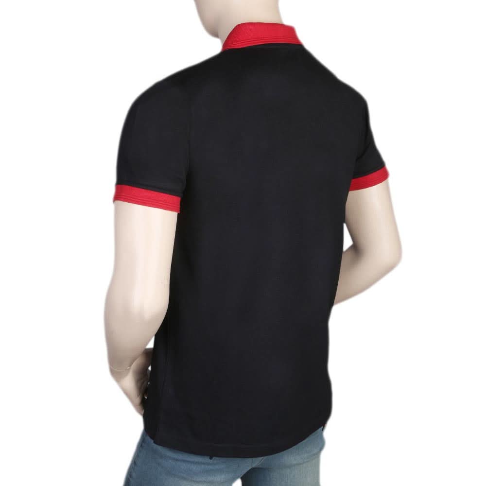 Men's Half Sleeves Polo T-Shirt - Black, Men, T-Shirts And Polos, Chase Value, Chase Value