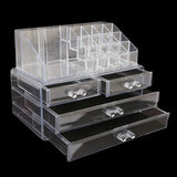 Acrylic Cosmetic Makeup Organizer Storage Box - White, Home & Lifestyle, Storage Boxes, Chase Value, Chase Value