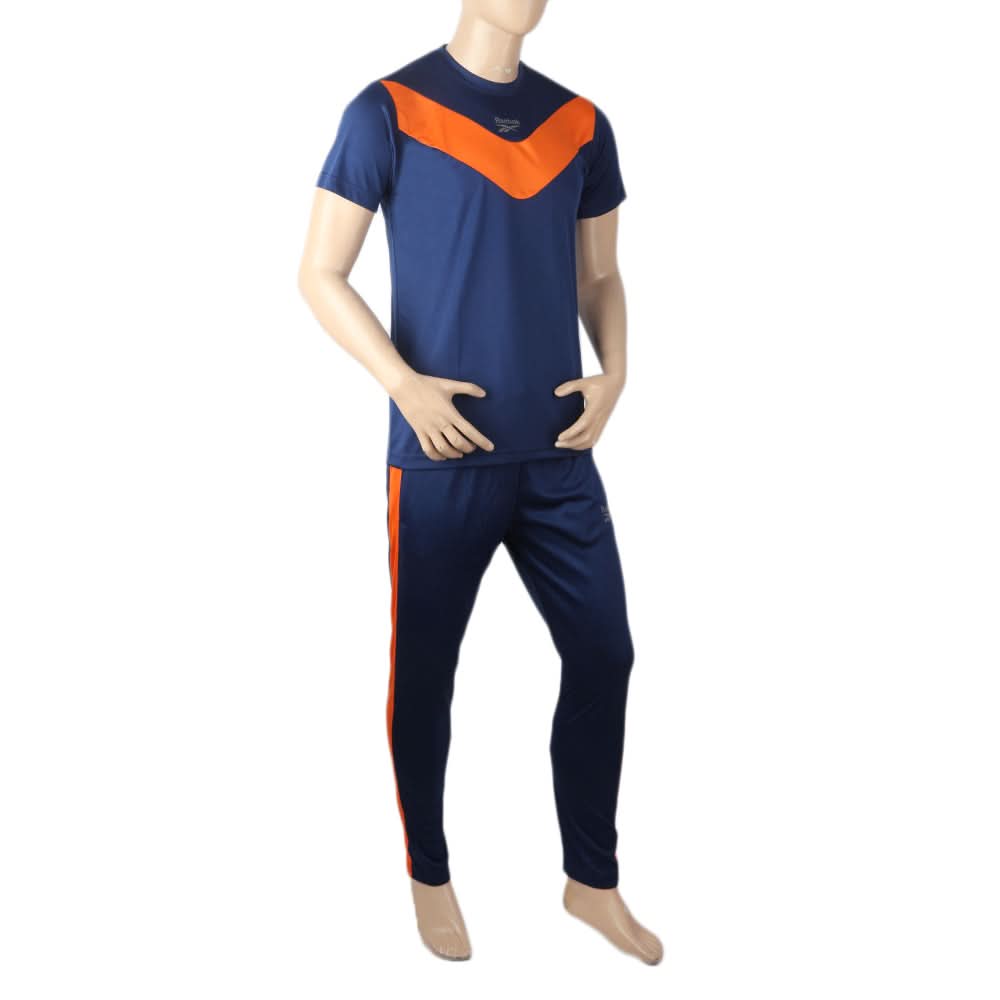 Men's Half Sleeves Track Suit - Navy Blue, Men, Track Suits, Chase Value, Chase Value