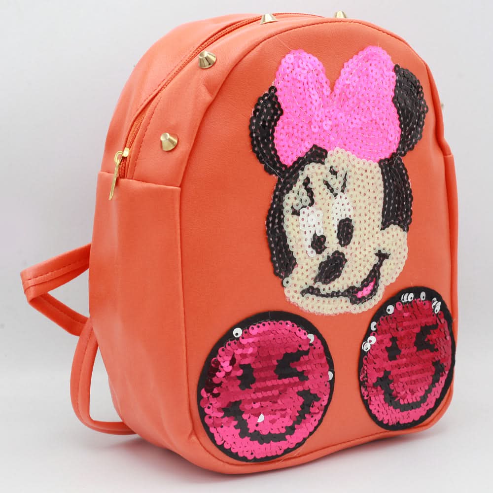 Girls Backpack 7572-A - Orange, Kids, School And Laptop Bags, Chase Value, Chase Value