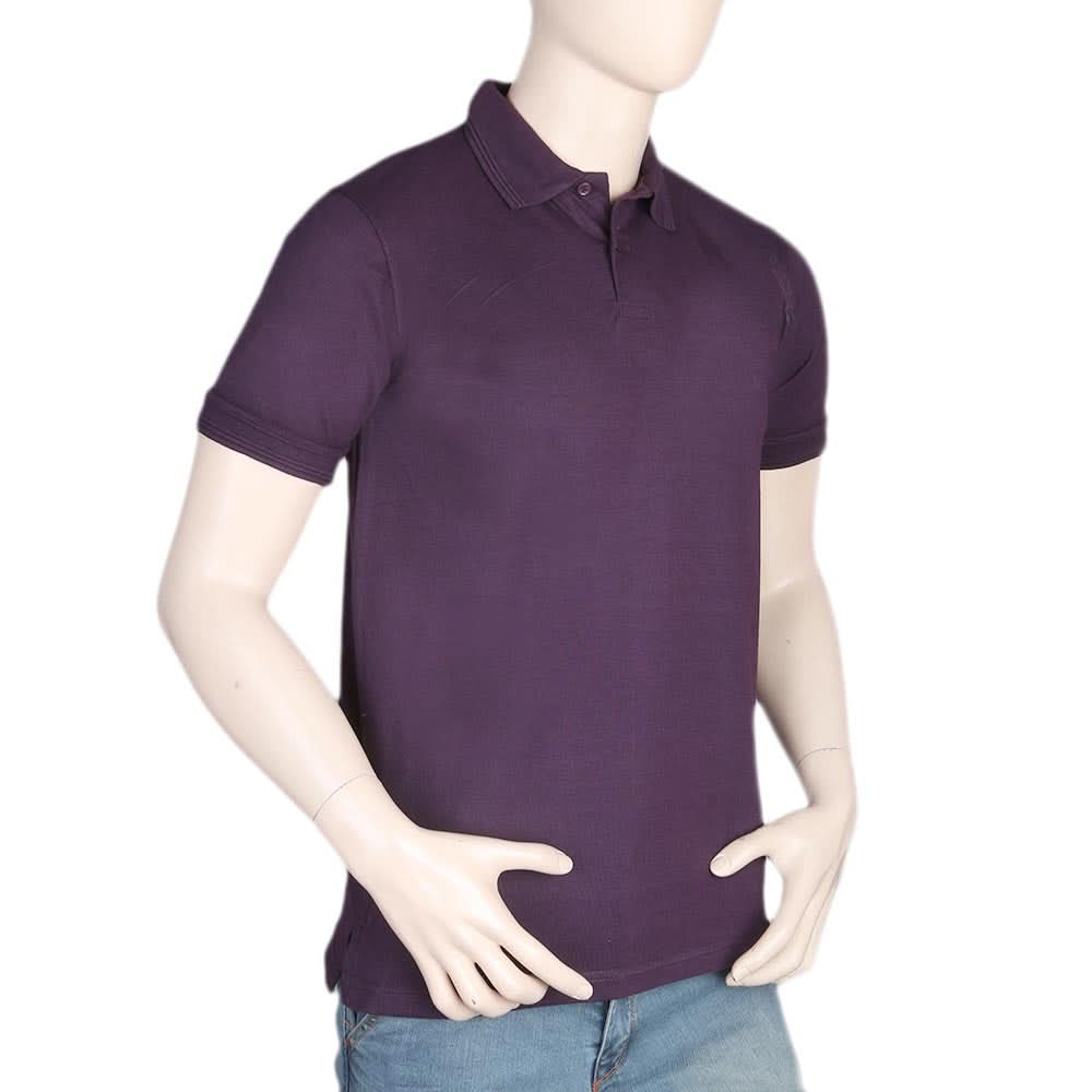 Men's Half Sleeves Polo T-Shirt - Purple, Men, T-Shirts And Polos, Chase Value, Chase Value