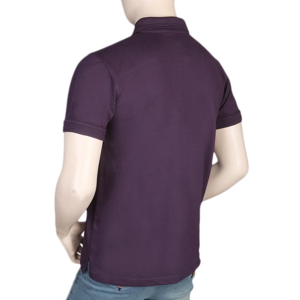 Men's Half Sleeves Polo T-Shirt - Purple, Men, T-Shirts And Polos, Chase Value, Chase Value