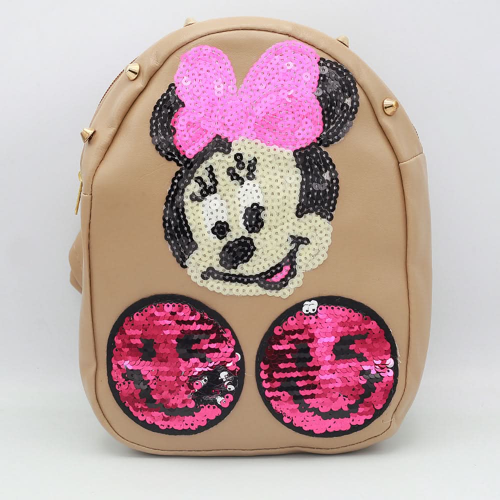 Girls Backpack 7572-A - Beige, Kids, School And Laptop Bags, Chase Value, Chase Value
