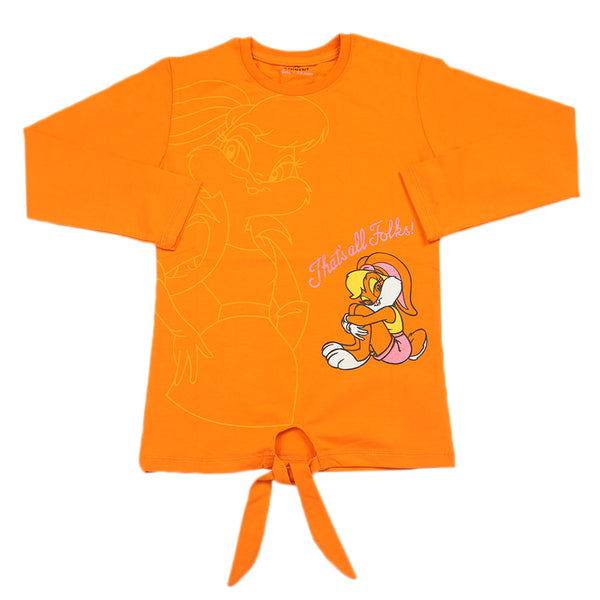 Eminent Girls Full Sleeves T-Shirt - Orange, Girls T-Shirts, Eminent, Chase Value