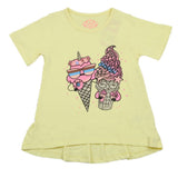 Girls Half Sleeves T-Shirt - Yellow, Kids, Girls T-Shirts, Chase Value, Chase Value
