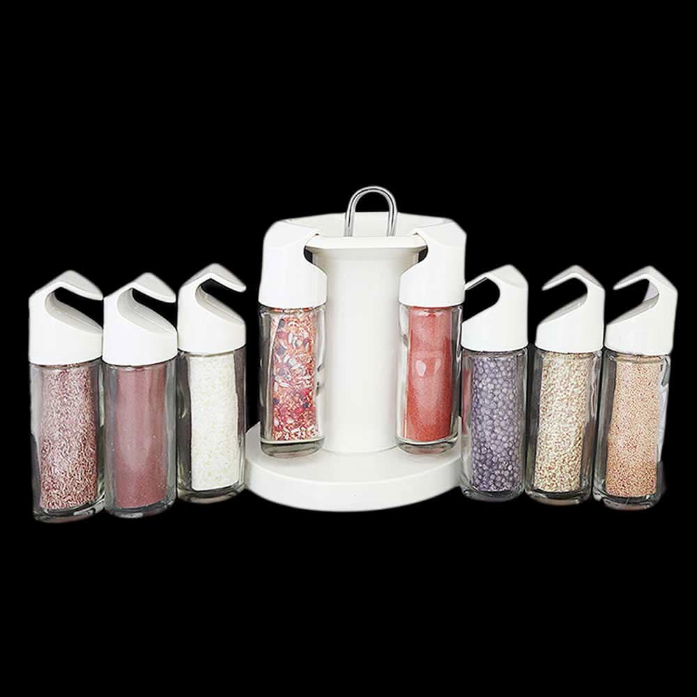 Spice Jar 8 Pcs Set - White, Home & Lifestyle, Storage Boxes, Chase Value, Chase Value