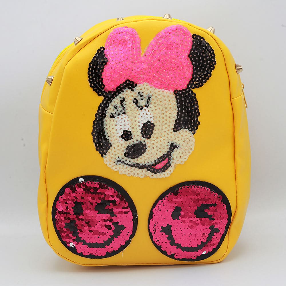 Girls Backpack 7572-A - Yellow, Kids, School And Laptop Bags, Chase Value, Chase Value