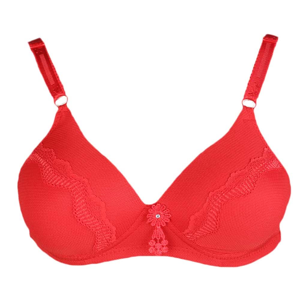 Women's Foam Bra A33 (Y938) - Red, Women, Bras, Chase Value, Chase Value