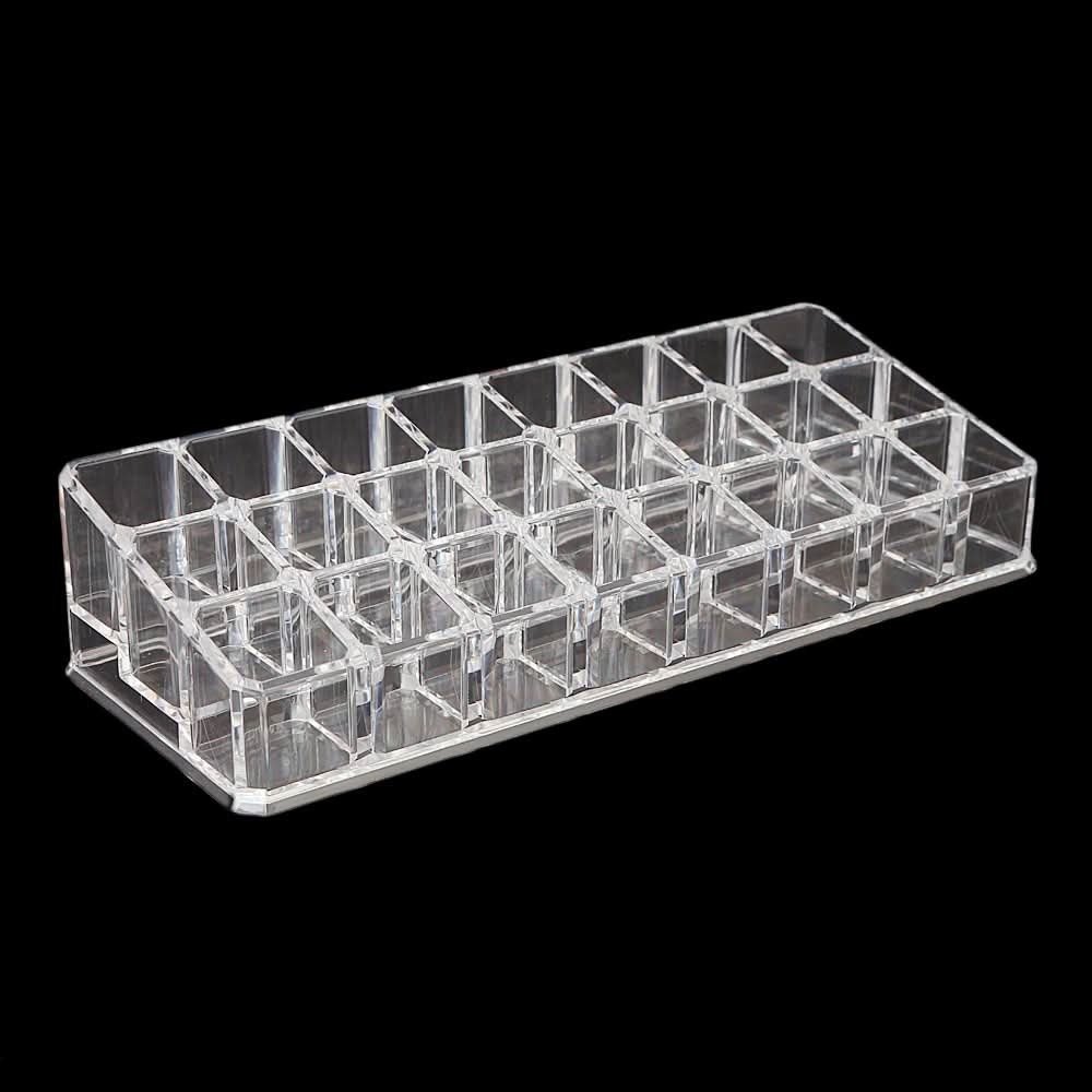 Acrylic Cosmetic Makeup Organizer Storage Box - White, Home & Lifestyle, Storage Boxes, Chase Value, Chase Value