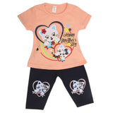 Girls Half Sleeves Tights Suits - Orange, Kids, Girls Sets And Suits, Chase Value, Chase Value