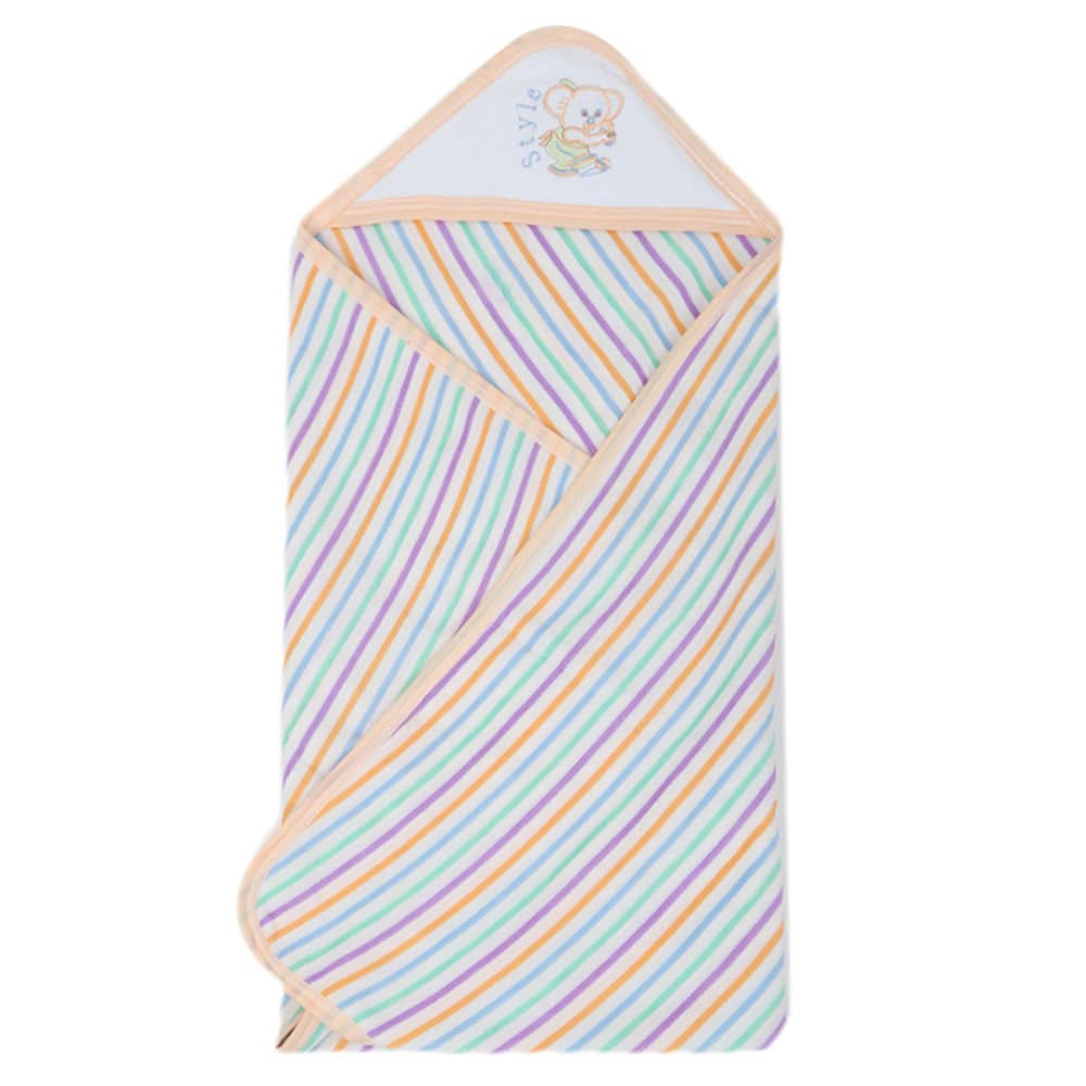 Newborn Sunny Bath Towel - Peach, Kids, Bath Accessories, Chase Value, Chase Value