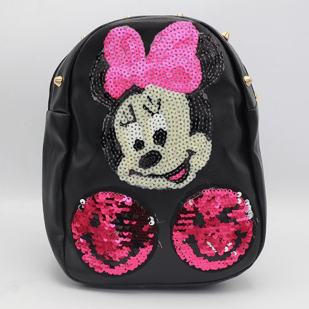 Girls Backpack 7572-A - Black, Kids, School And Laptop Bags, Chase Value, Chase Value