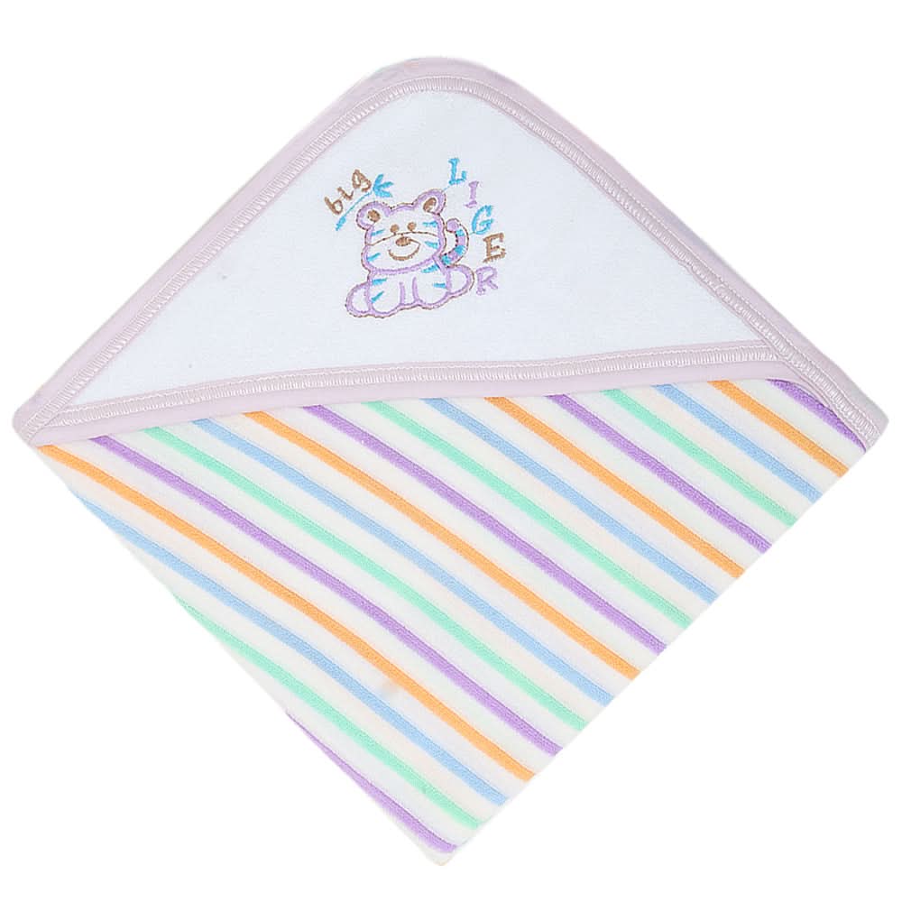 Newborn Sunny Bath Towel - Light Purple, Kids, Bath Accessories, Chase Value, Chase Value