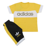 Boys Short Suit - Yellow, Kids, Boys Sets And Suits, Chase Value, Chase Value
