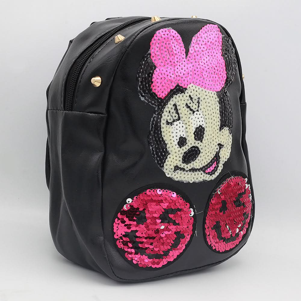 Girls Backpack 7572-A - Black, Kids, School And Laptop Bags, Chase Value, Chase Value