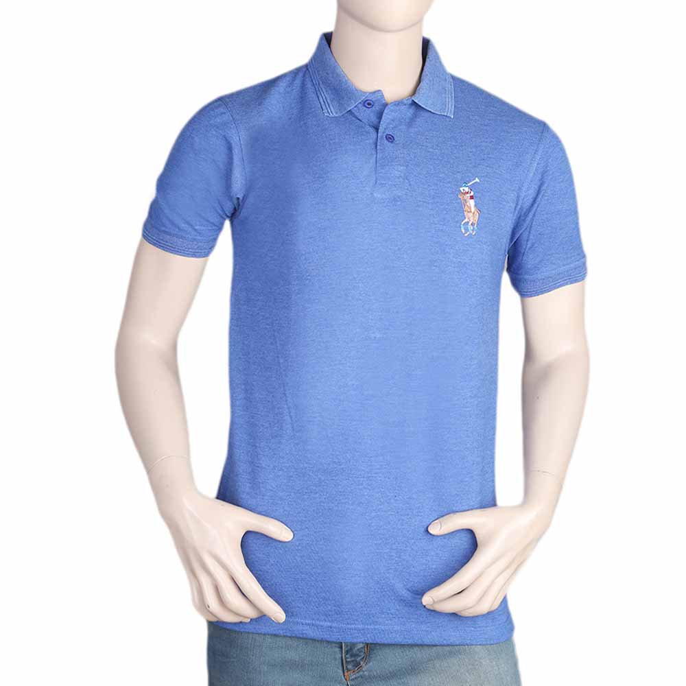 Men's Half Sleeves Polo T-Shirt - Royal Blue, Men, T-Shirts And Polos, Chase Value, Chase Value