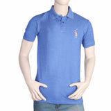 Men's Half Sleeves Polo T-Shirt - Royal Blue, Men, T-Shirts And Polos, Chase Value, Chase Value