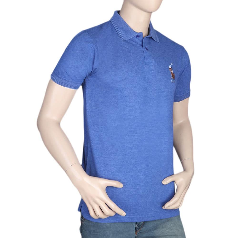 Men's Half Sleeves Polo T-Shirt - Royal Blue, Men, T-Shirts And Polos, Chase Value, Chase Value