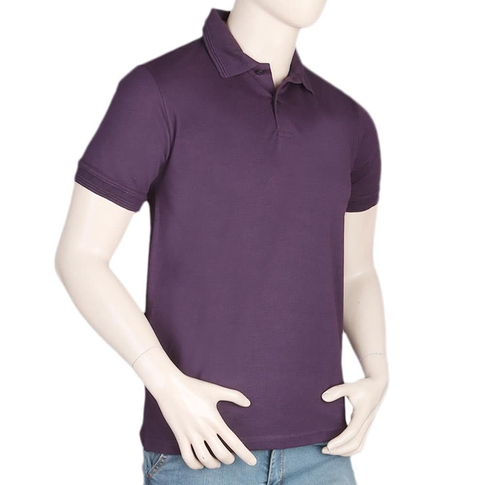 Men's Half Sleeves Polo T-Shirt - Purple, Men, T-Shirts And Polos, Chase Value, Chase Value