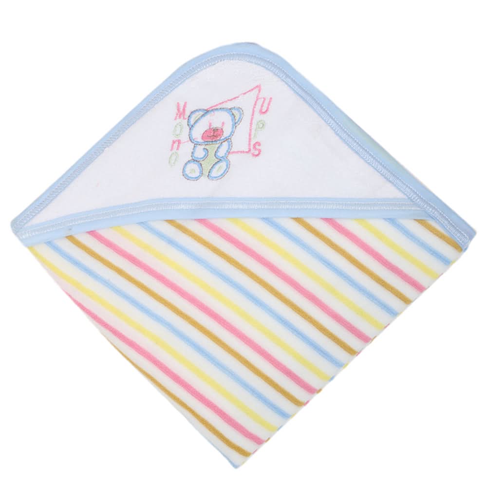 Newborn Sunny Bath Towel - Blue, Kids, Bath Accessories, Chase Value, Chase Value