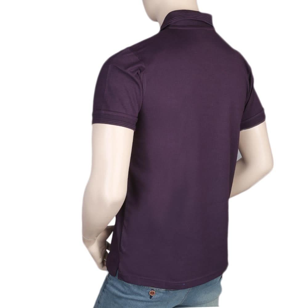 Men's Half Sleeves Polo T-Shirt - Purple, Men, T-Shirts And Polos, Chase Value, Chase Value