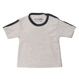Newborn Boys Round Neck Half Sleeves T-Shirt - White, Kids, NB Boys Shirts And T-Shirts, Chase Value, Chase Value