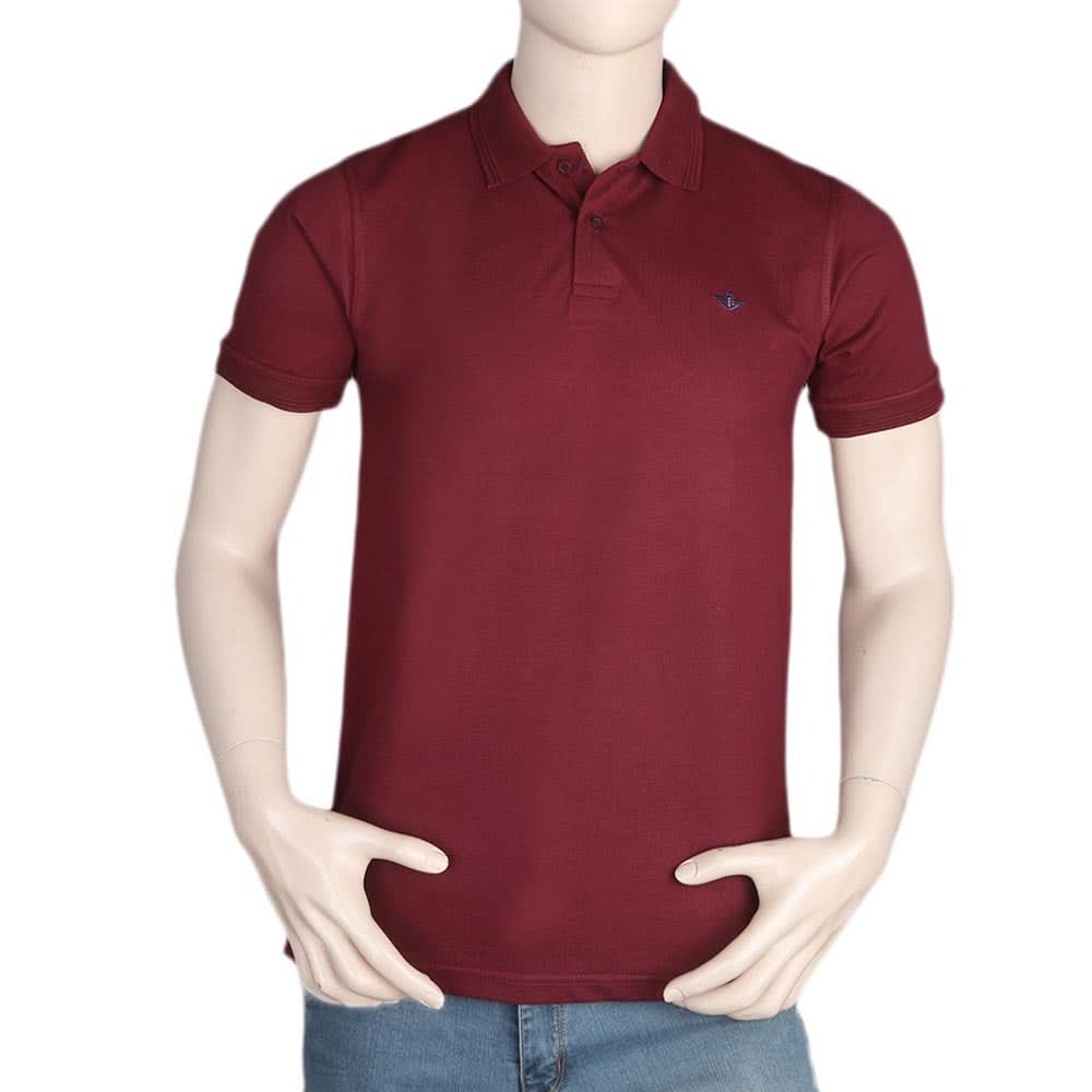 Men's Half Sleeves Polo T-Shirt - Maroon, Men, T-Shirts And Polos, Chase Value, Chase Value