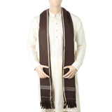 Men's Shawl Tohfa - Dark Brown, Men, Shawls & Mufflers, Chase Value, Chase Value