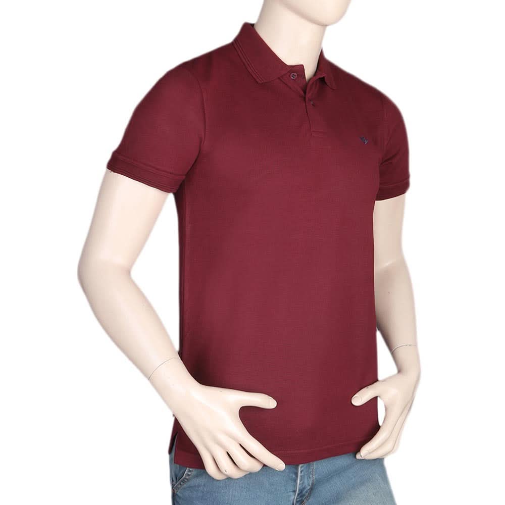 Men's Half Sleeves Polo T-Shirt - Maroon, Men, T-Shirts And Polos, Chase Value, Chase Value