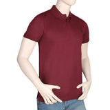 Men's Half Sleeves Polo T-Shirt - Maroon, Men, T-Shirts And Polos, Chase Value, Chase Value