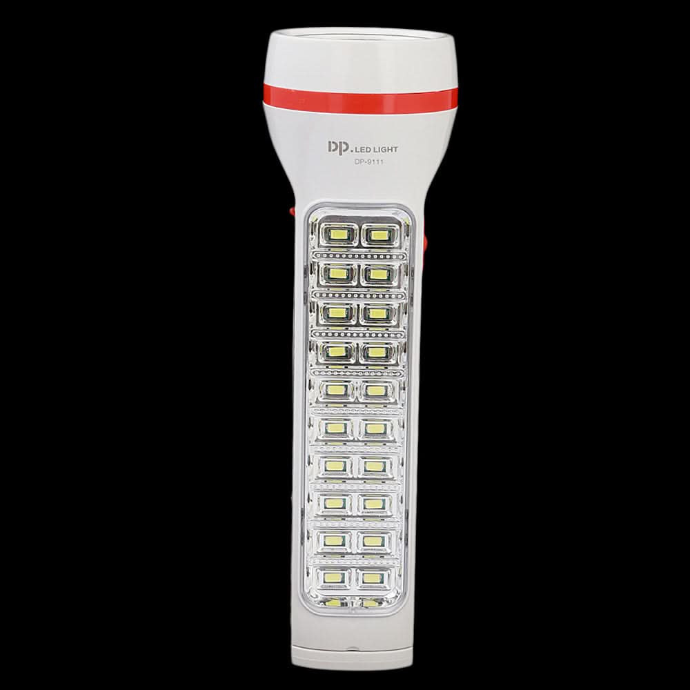Rechargeable LED Torch Light (DP-9111) - White, Home & Lifestyle, Emergency Lights & Torch, Chase Value, Chase Value