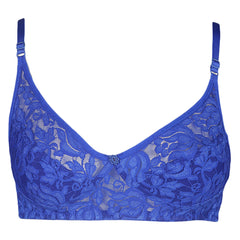 Women's Fancy Rose Bra - Blue - test-store-for-chase-value