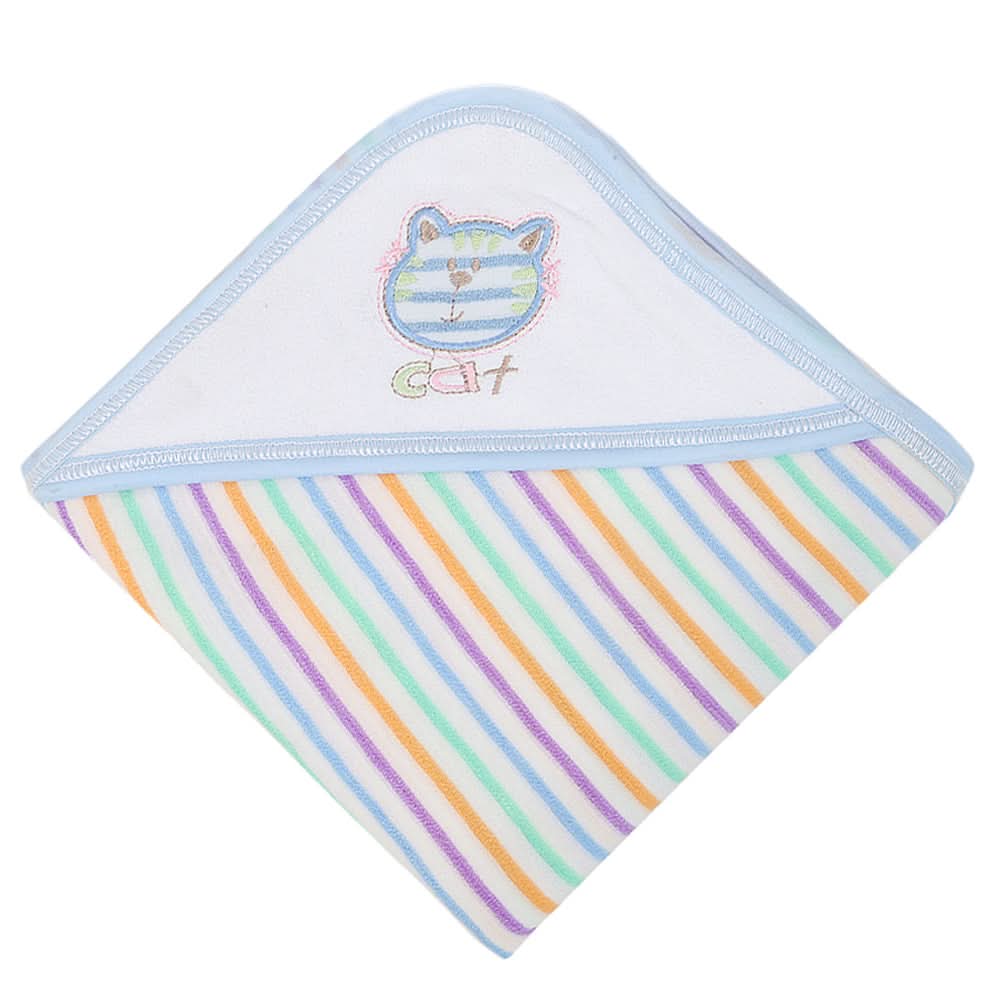 Newborn Sunny Bath Towel - Blue, Kids, Bath Accessories, Chase Value, Chase Value