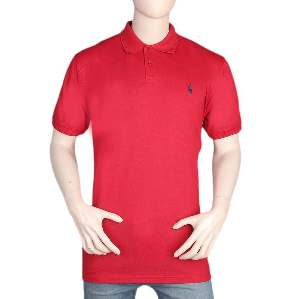 Men's Half Sleeves Polo T-Shirt - Red, Men, T-Shirts And Polos, Chase Value, Chase Value